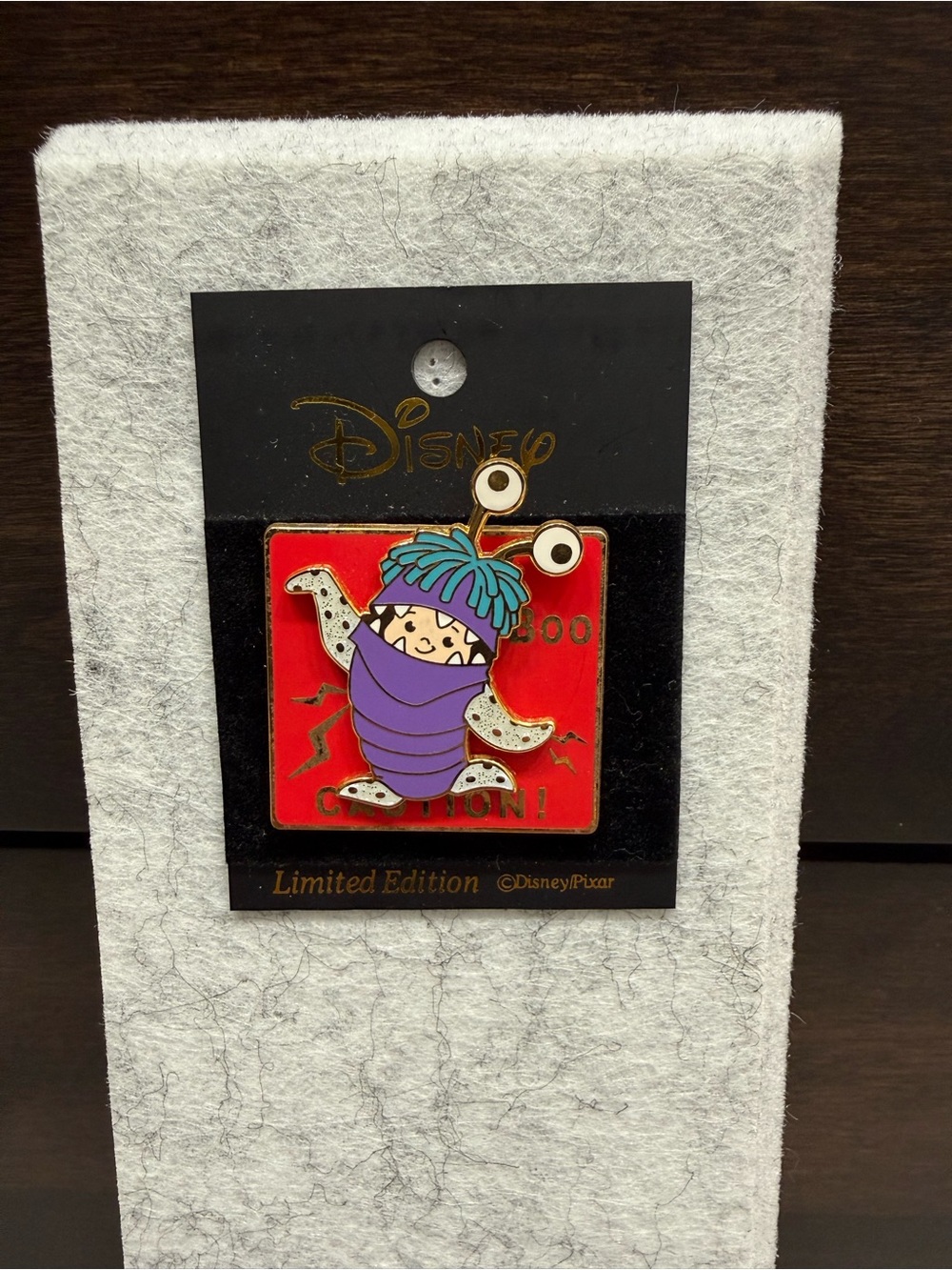 Disney Japan Monsters Inc Boo Caution Pin